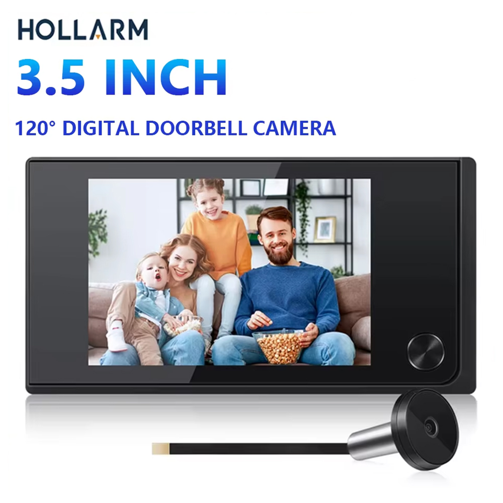 Smart Home Outdoor Camera - Hollarm 3.5 인치 무선 초인종 카메라