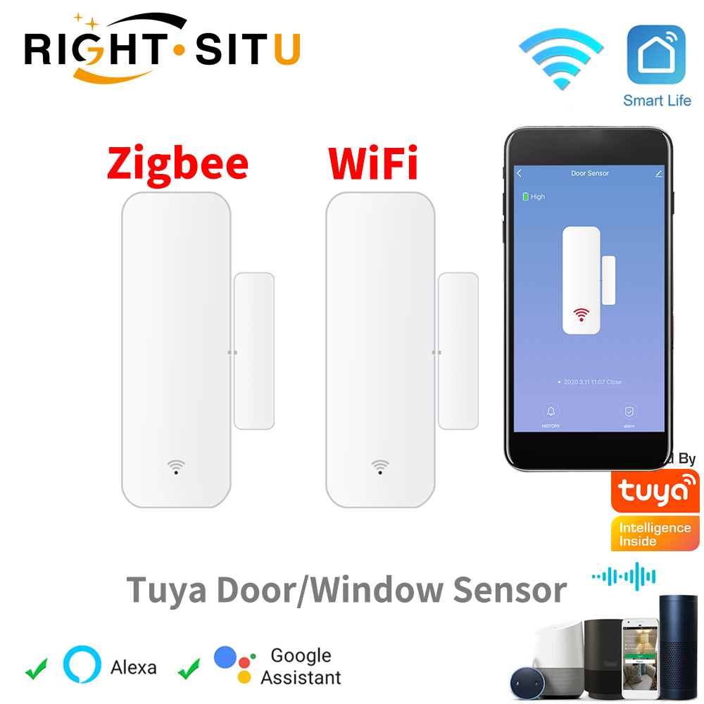 Smart Home Yale - Tuya WiFi Zigbee 도어 윈도우 센서