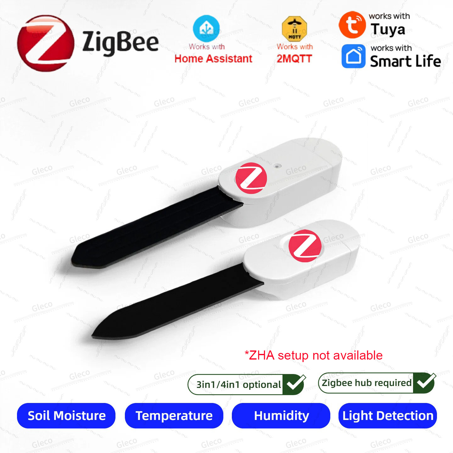 Smart Home Villa - Zigbee 토양 수분 센서 미터 온도