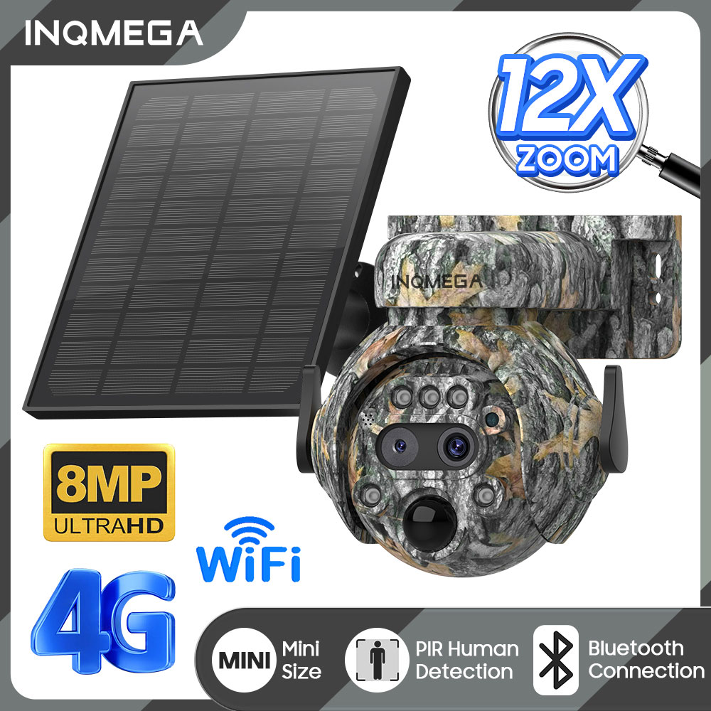 Smart Home Outdoor Camera - INQMEGA 8MP 태양열 구동 카메라 4K