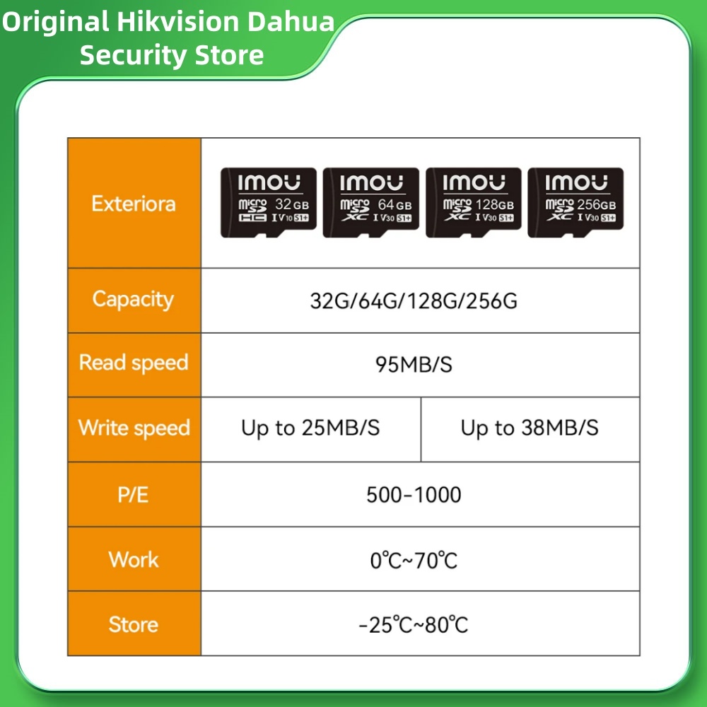 Smart Home Imou - Dahua Imou MicroSD S1 시리즈 메모리
