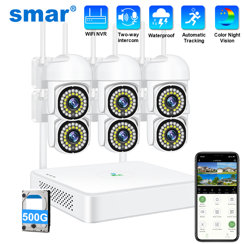 Smart Home Outdoor Camera - Smar 3MP 무선 CCTV 보안 카메라