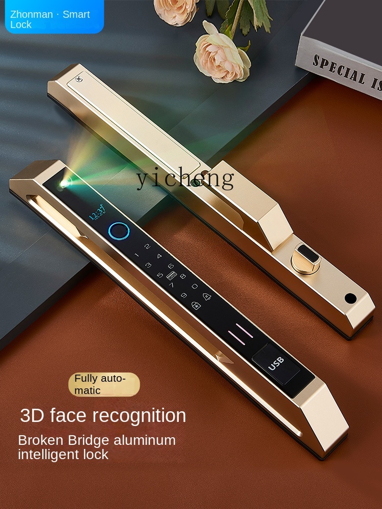 Smart Door Lock - cc29 자동 브로큰 브리지 알루미늄 지문