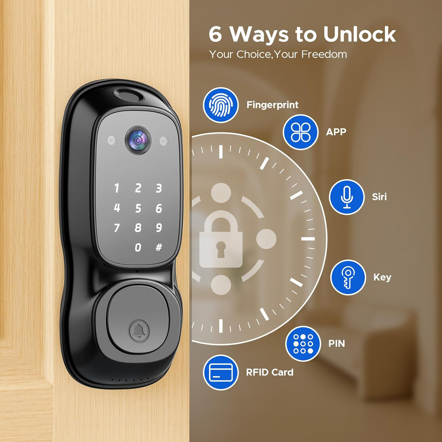 투야 와이파이 스마트 도어락 ‎ 카메라 및 도어벨 다기 - Smart Door Lock 리뷰 및 가격
