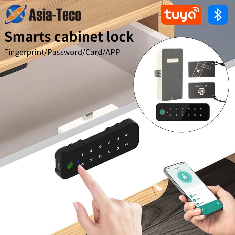 Tuya 블루투스 스마트 우드 캐비닛 지문 잠금 앱 원 - Smart Door Lock 리뷰 및 가격