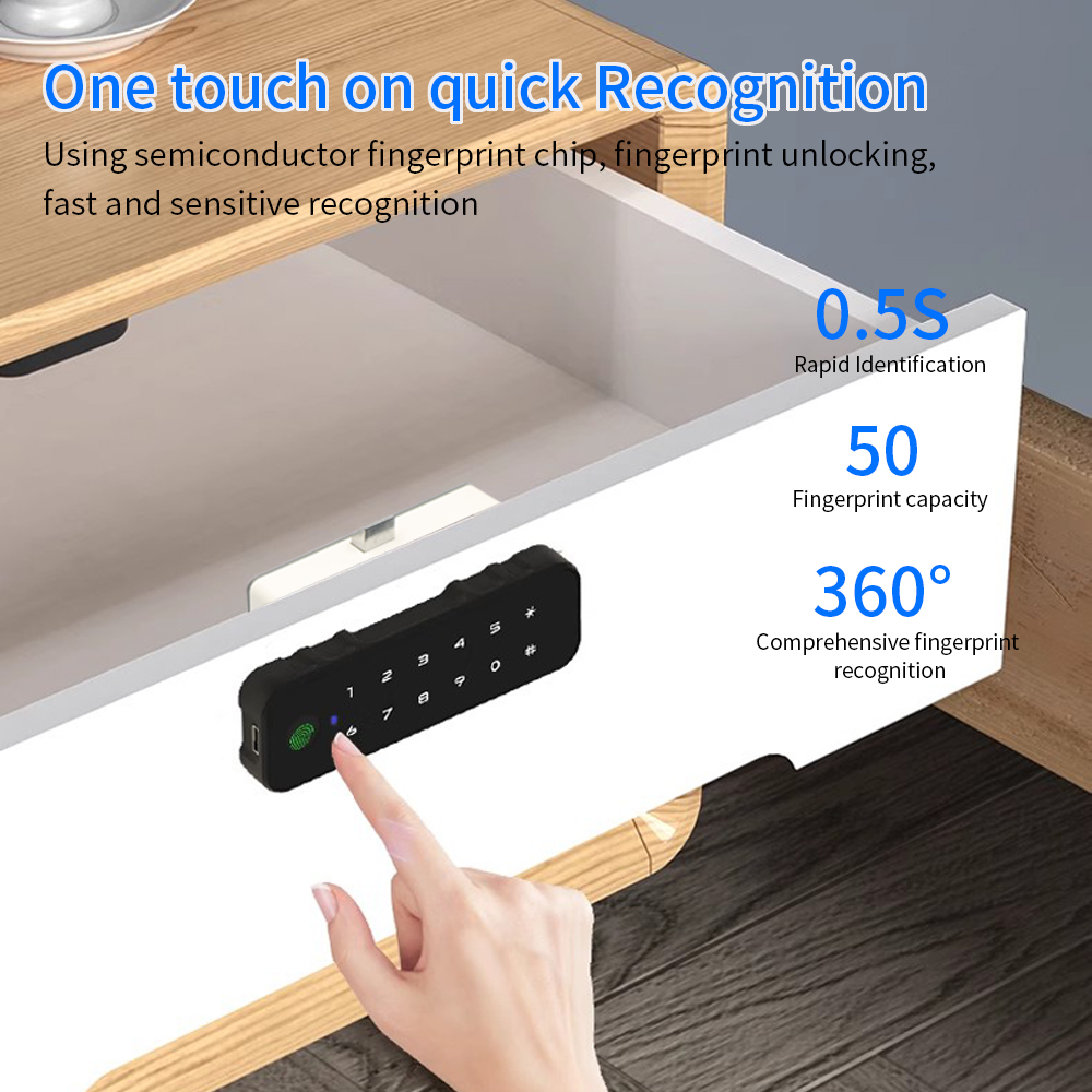 Tuya 블루투스 스마트 우드 캐비닛 지문 잠금 앱 원 - Smart Door Lock 리뷰 및 가격