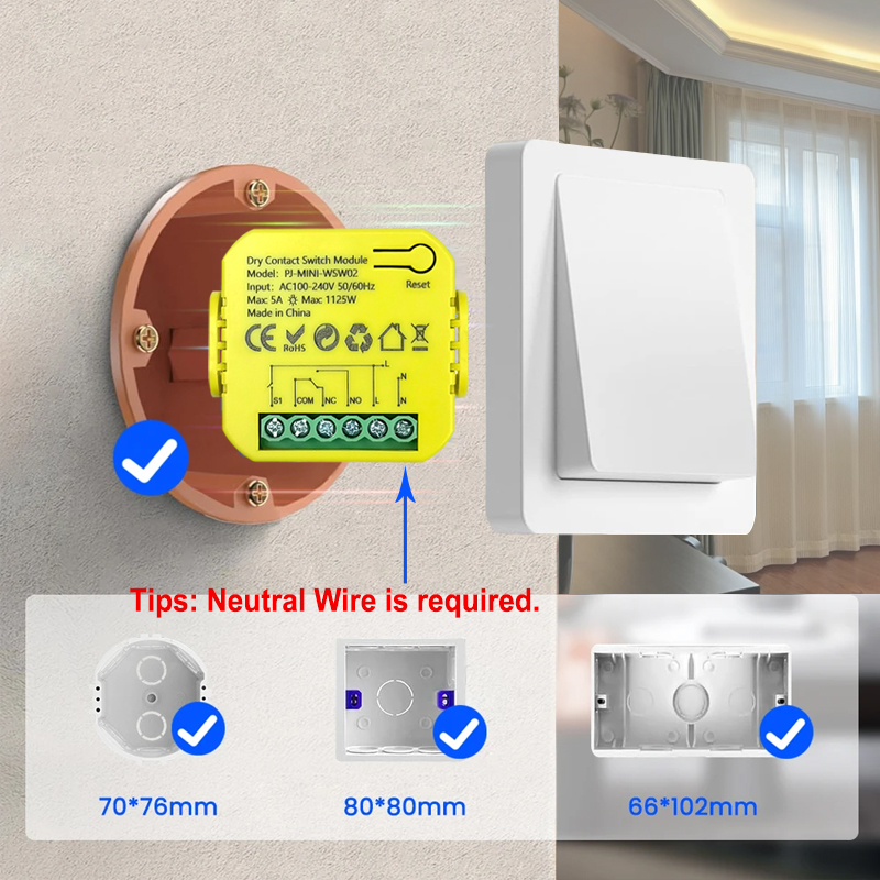 스마트 지그비 드라이 콘택트 스위치 릴레이 5A 모듈  - Smart Home Plus 리뷰 및 가격