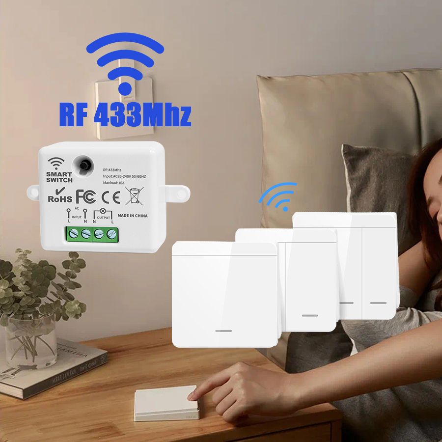RF 433Mhz 원격 제어 무선 조명 벽 스위치 인터 - Smart Ir Remote Controller 리뷰 및 가격