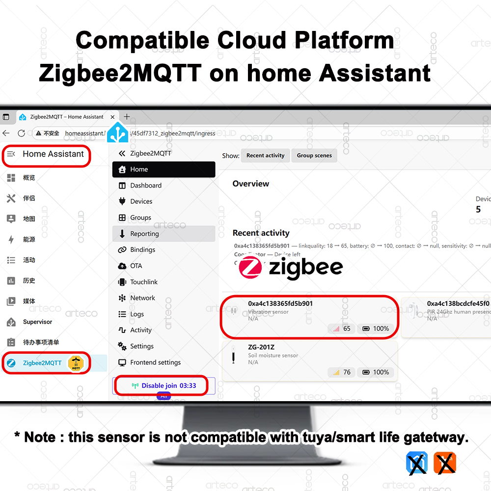 스마트 ZigBee 3.0 진동 센서 원격 모니터 홈  - Smart Home Project 리뷰 및 가격