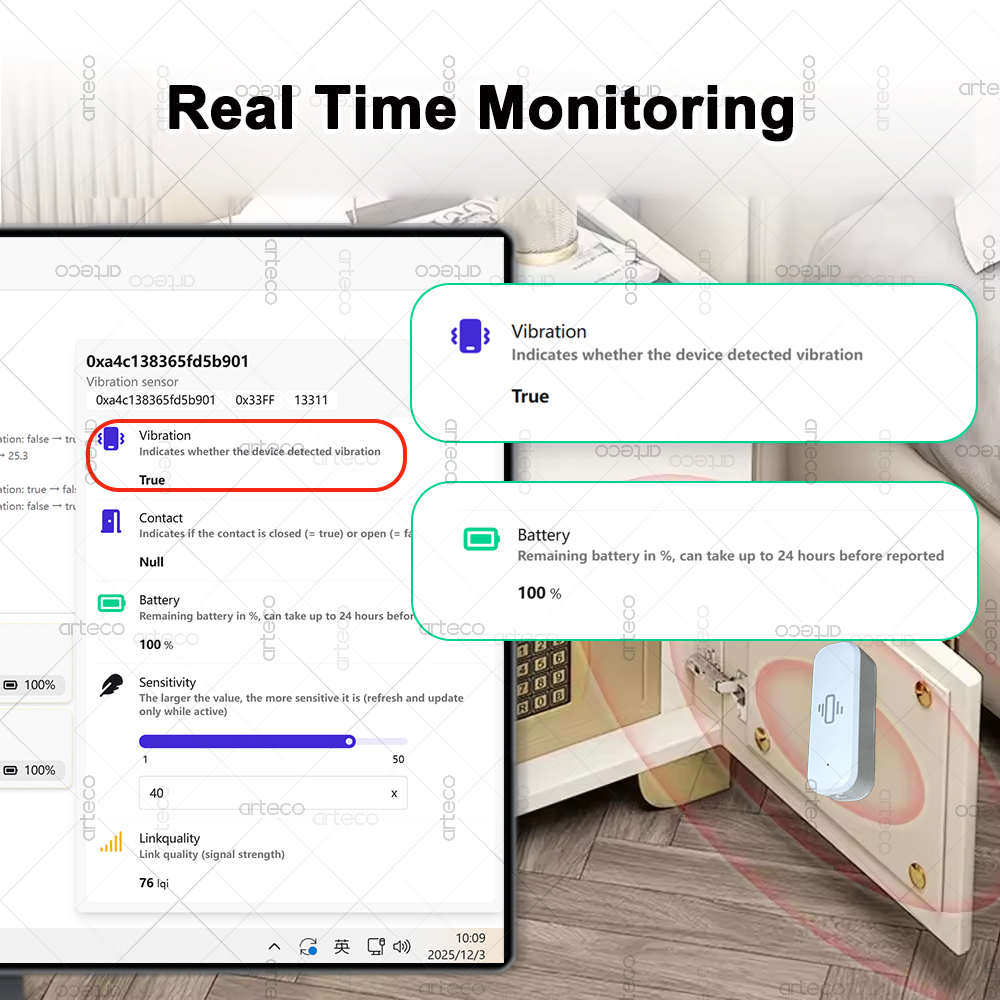 스마트 ZigBee 3.0 진동 센서 원격 모니터 홈  - Smart Home Project 리뷰 및 가격
