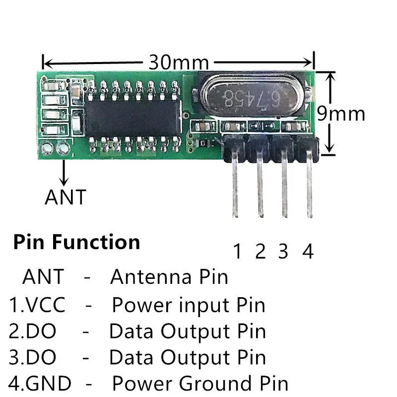 슈퍼헤테로다인 RF 수신기 및 송신기 모듈 433Mhz - Smart Home Arduino Uno 리뷰 및 가격