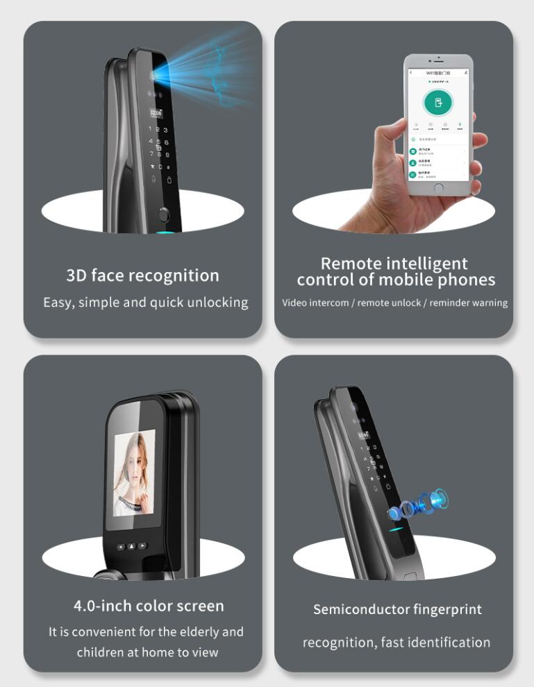 투야 완전 자동 스마트 도어락, 3D 얼굴 및 지문 인 - Smart Door Lock 리뷰 및 가격