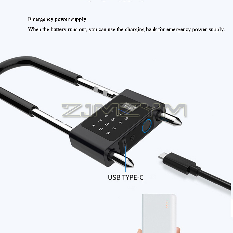전자 스마트 지문 U 타입 잠금 장치, 블루투스 IC  - Smart Door Lock 리뷰 및 가격