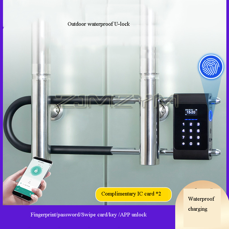 전자 스마트 지문 U 타입 잠금 장치, 블루투스 IC  - Smart Door Lock 리뷰 및 가격