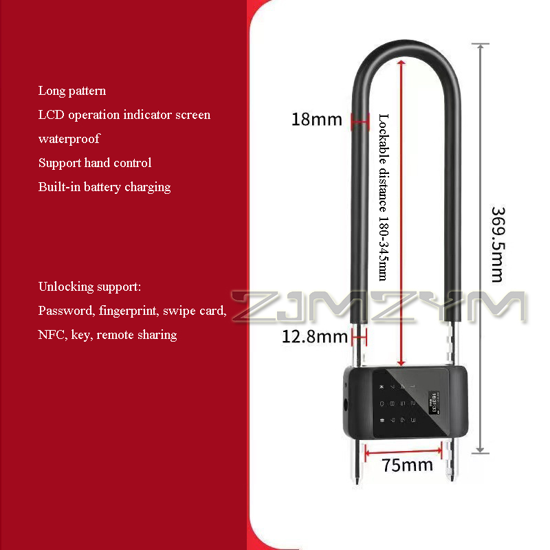 전자 스마트 지문 U 타입 잠금 장치, 블루투스 IC  - Smart Door Lock 리뷰 및 가격
