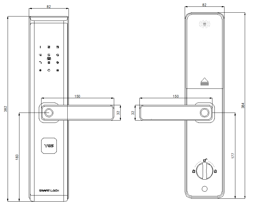 첨단 디지털 양면 키리스 스마트 잠금장치 지문 스마트  - Smart Door Lock 리뷰 및 가격