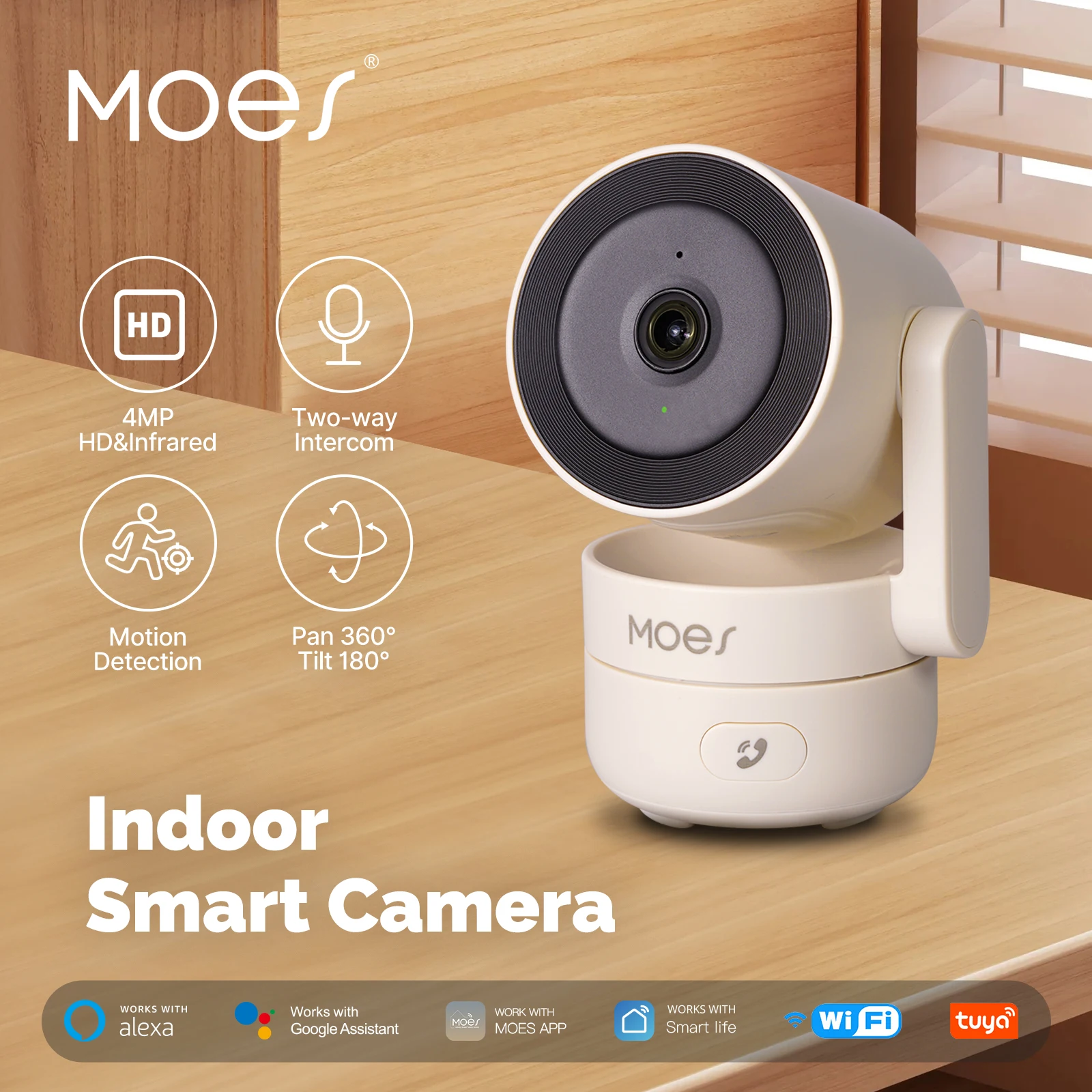 MOESTuya WiFi 실내 팬/틸트 스마트 보안 카 - Smart Home Imou 리뷰 및 가격
