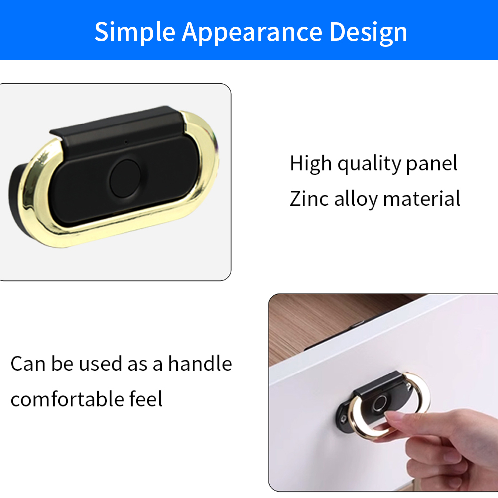 생체 인식 지문 잠금 장치 도난 방지 스마트 서랍 잠금 - Smart Door Lock 리뷰 및 가격