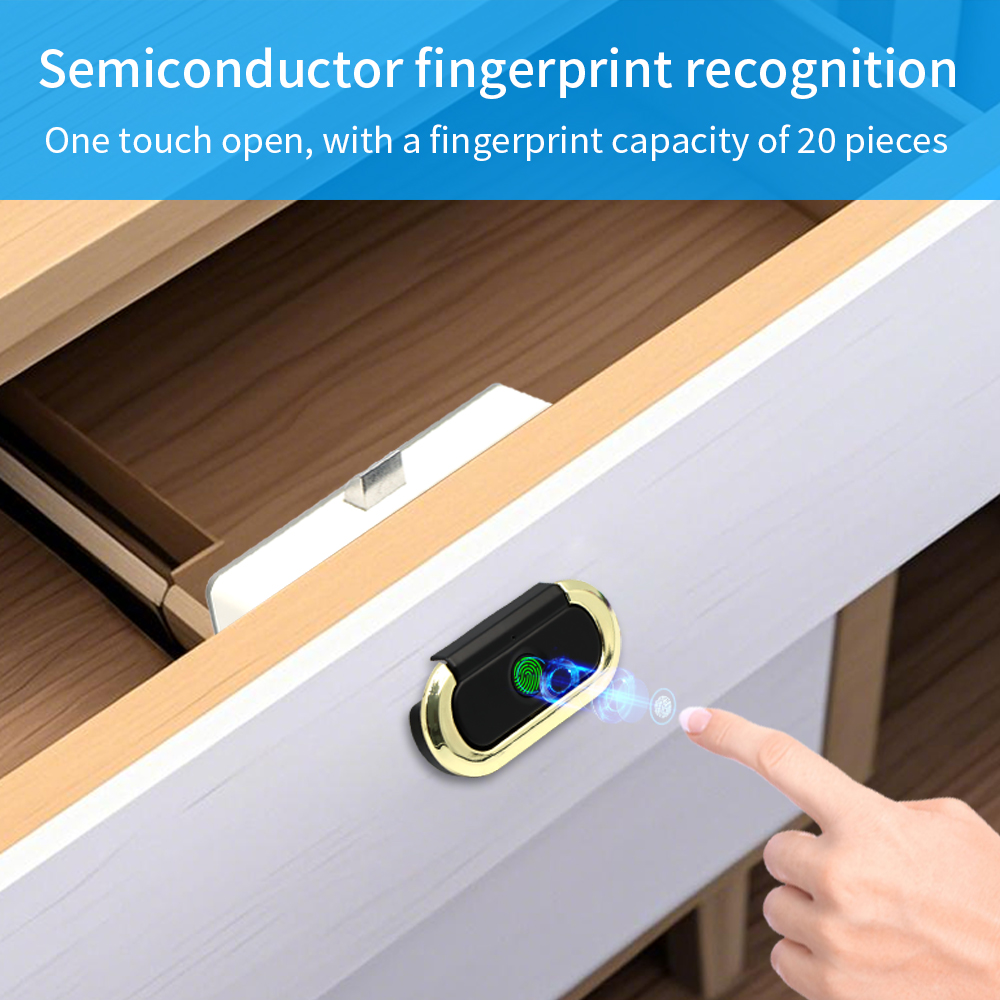 생체 인식 지문 잠금 장치 도난 방지 스마트 서랍 잠금 - Smart Door Lock 리뷰 및 가격