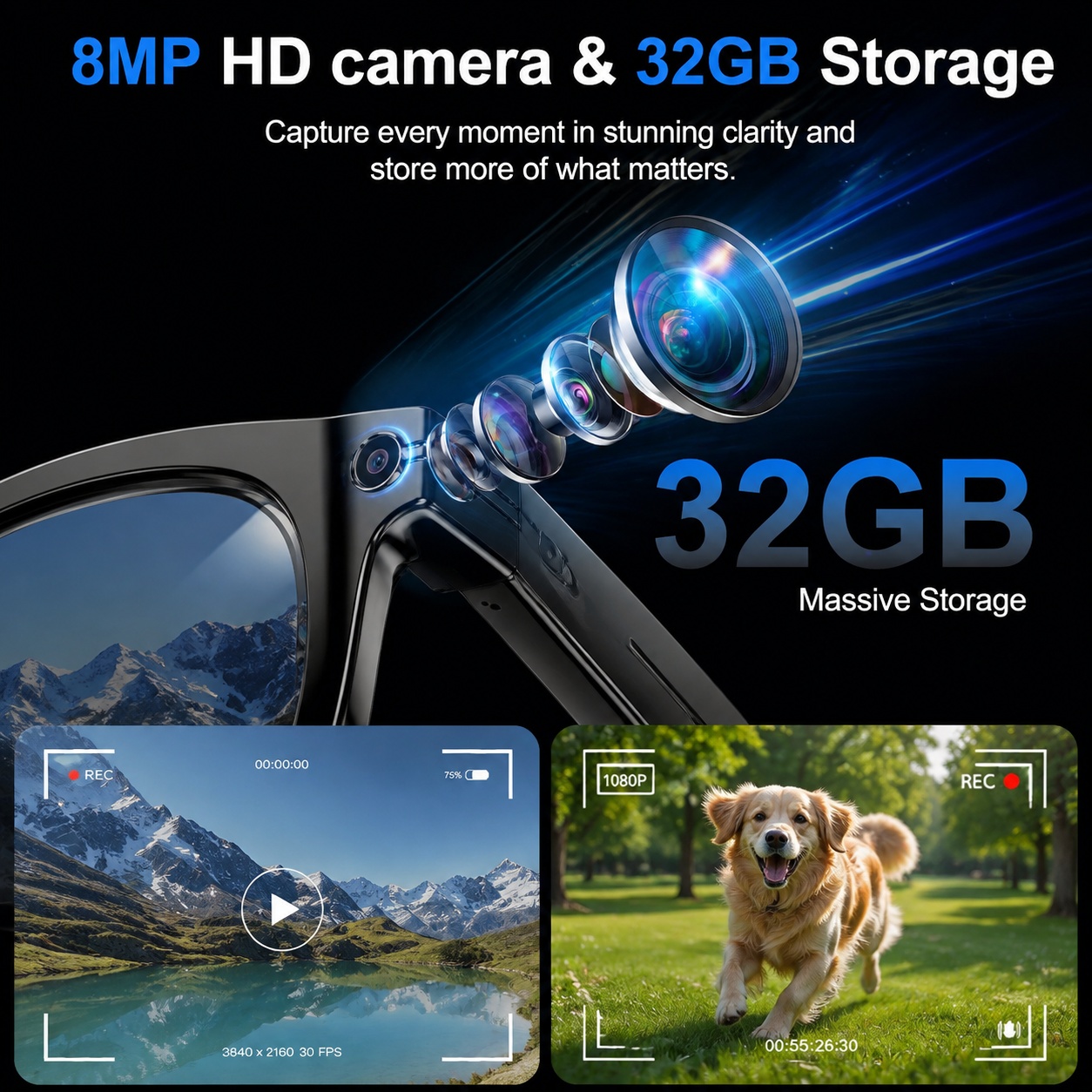 2026 AI 스마트 안경, 8MP 카메라 블루투스 안 - Smart Home Ai 리뷰 및 가격
