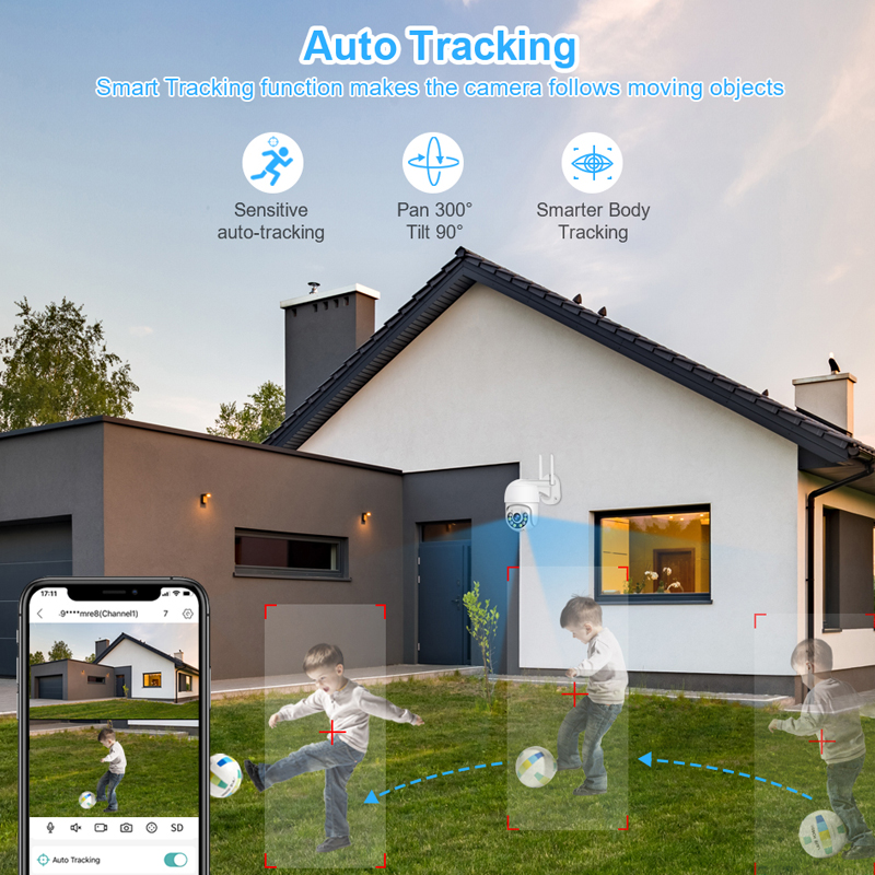 Smar 3MP 무선 CCTV 보안 카메라 시스템 PT - Smart Home Outdoor Camera 리뷰 및 가격