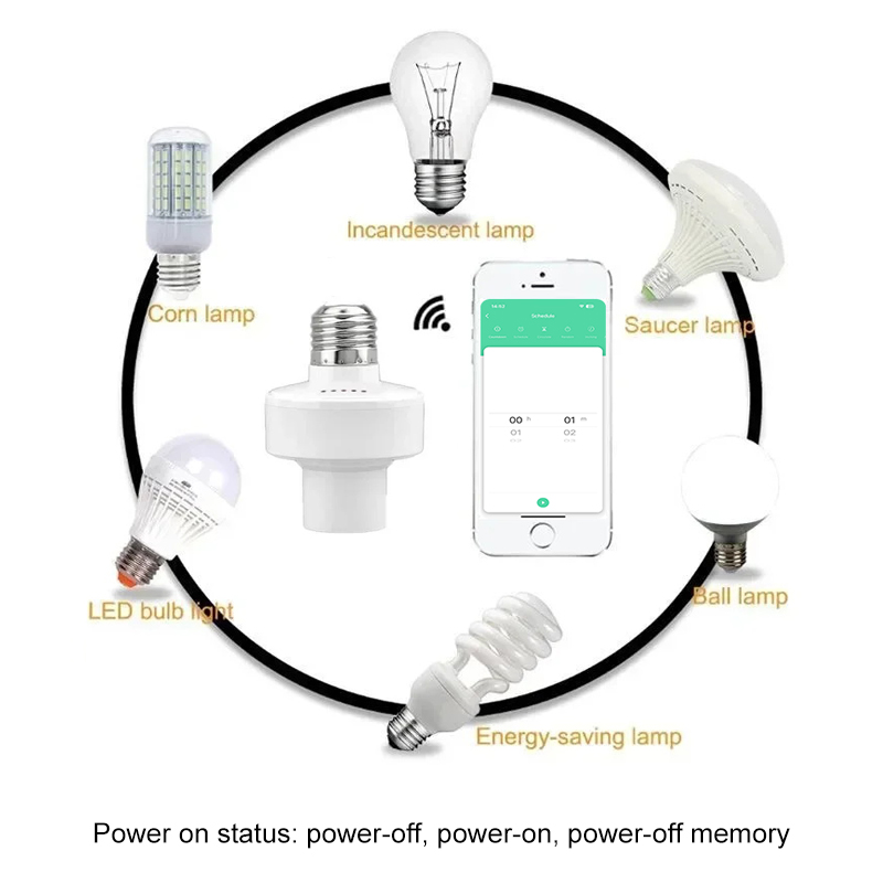 Tuya 스마트 E27 소켓 스위치 APP 제어 타이머 - Smart Home Yale 리뷰 및 가격