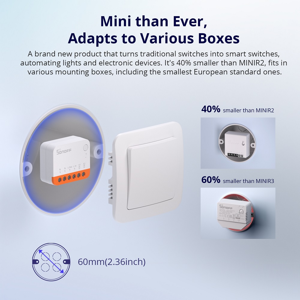 Sonoff Mini R4 Extreme Wifi 스마 - Smart Home Solution 리뷰 및 가격